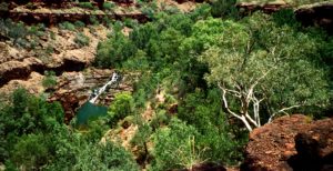 Frame-worthy Fortescue Falls, Karijini N.P., WA