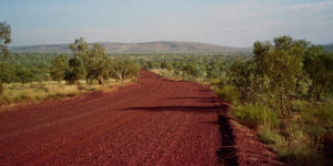 A red road to Karijini N.P., WA