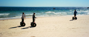 Enjoy a segue on a Segway down the beach on Moreton Island, QLD