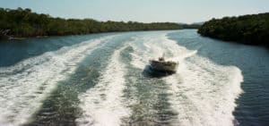 A mangrove forested channel on the approach to Hinchinbrook Island, QLD