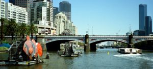 Melbourne’s waterfront featuring the iconic Princes Bridge, Melbourne, VIC