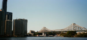 The Story Bridge spans the Brisbane River, Brisbane, QLD