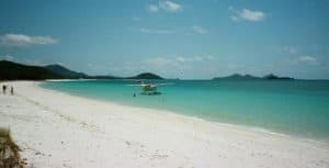 Anywhere here is a good spot to touch down, Whitehaven Beach, QLD