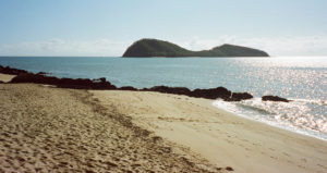 A view over to Double Island from Palm Cove, QLD
