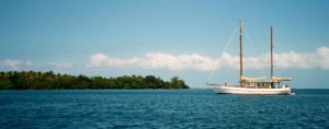 Gorgeous blue skies over the Maskelyne islands, Malekula, Vanuatu