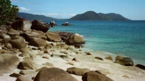 Looking across the channel over from Fitzroy Island to the mainland