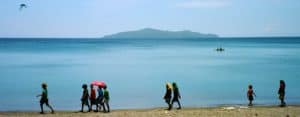 A mid-day stroll along the shoreline, E. New Britain, PNG